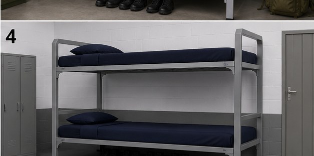 Camarote Militar en dormitorio Gendarmería Chile